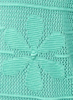 Damen Mona Basics|Pullover<Pullover in transparenter Optik mit Blütenmotiven