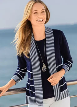 Damen Mona Pullover<Pullover in Twinset-Optik