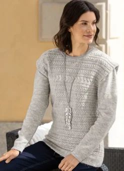 Damen Mona Pullover|Basics<Pullover in Two-in-One-Optik