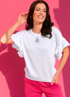 Damen Mona Basics|Pullover<Pullover in weich fließender Qualität