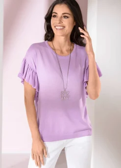 Damen Mona Basics|Pullover<Pullover in weich fließender Qualität