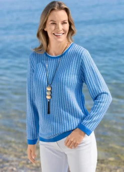 Damen Mona Pullover<Pullover mit Alloverstruktur