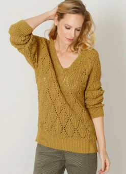 Damen Mona Pullover|Basics<Pullover mit Alpaka