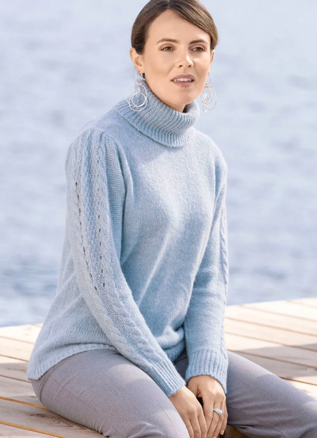 Damen Mona Abendmode|Basics<Pullover mit Alpaka