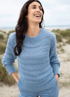 Damen Mona Basics|Pullover<Pullover mit Alpaka