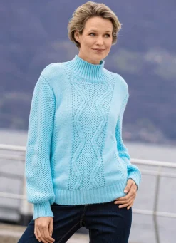 Damen Mona Basics|Pullover<Pullover mit Alpaka