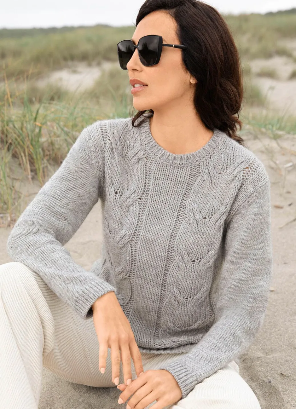 Damen Mona Basics|Pullover<Pullover mit Alpaka