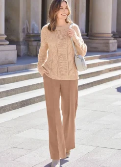 Damen Mona Basics|Pullover<Pullover mit Alpaka