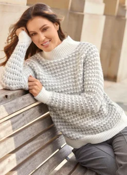 Damen Mona Pullover<Pullover mit aufwendiger Struktur