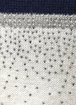 Damen Mona Pullover<Pullover mit aufwendiger Steinchenzier