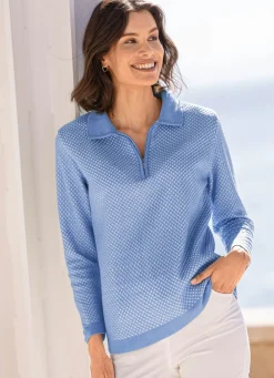 Damen Mona Pullover<Pullover mit dezentem Glanz