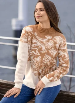 Damen Mona Pullover<Pullover mit Diagonaldessin