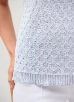 Sale Pullover mit edlem Glanzeffekt Damen Pullunder|Pullover