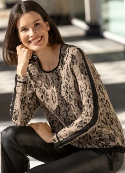 Damen Mona Abendmode|Pullover<Pullover mit edler Schmucksteinzier