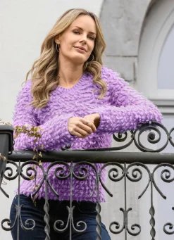 Damen Mona Pullover|Basics<Pullover mit Effektgarn