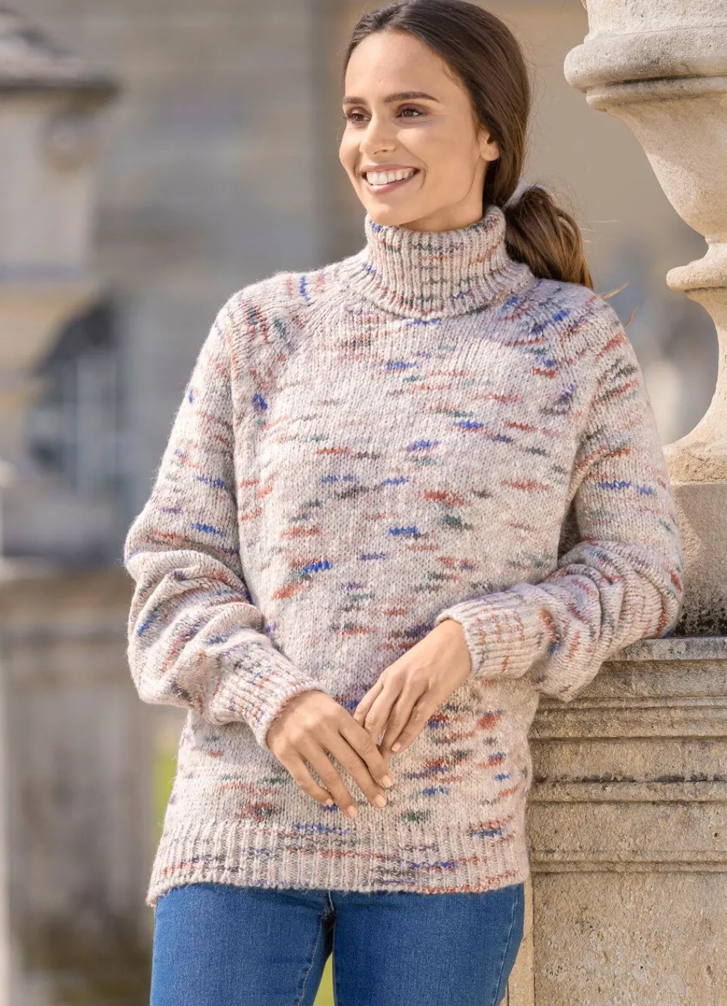 Damen Mona Pullover<Pullover mit Effektgarn