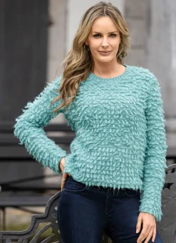 Damen Mona Pullover|Basics<Pullover mit Effektgarn