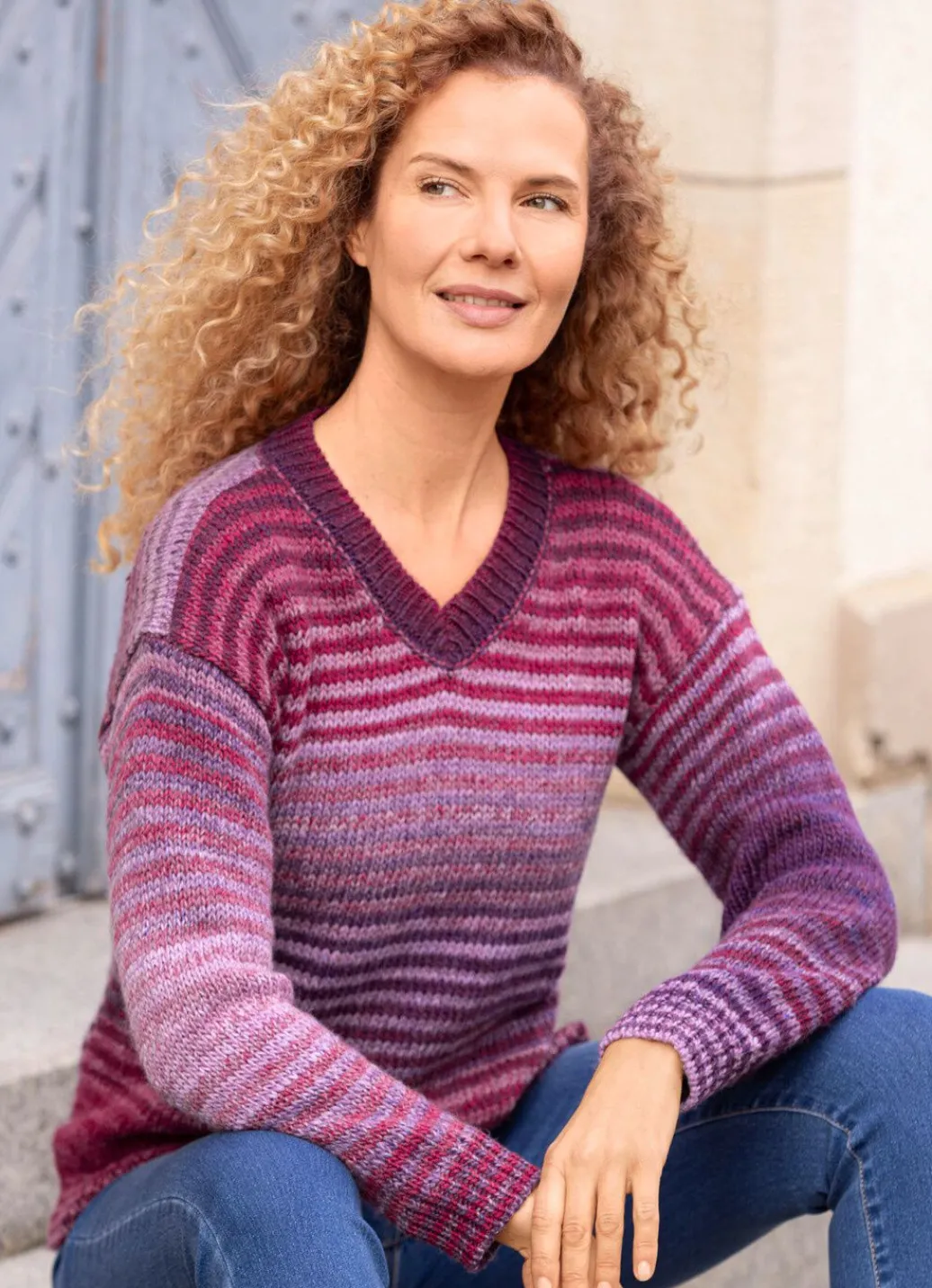 Damen Mona Pullover<Pullover mit Farbverlauf
