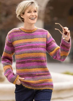 Damen Mona Pullover<Pullover mit Farbverlauf