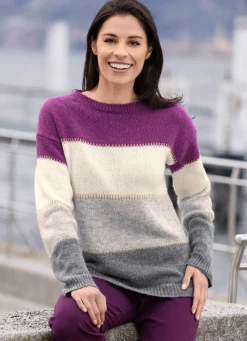Damen Mona Pullover<Pullover mit Glitzerakzenten