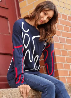 Damen Mona Pullover<Pullover mit grafischem Jacquardmuster