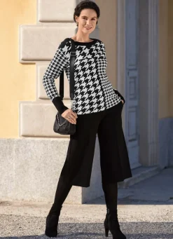 Damen Mona Pullover<Pullover mit Hahentrittmuster