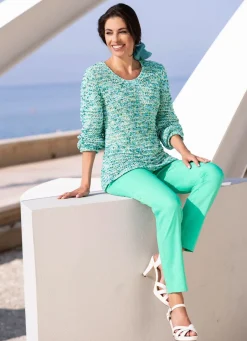 Damen Mona Pullover<Pullover mit hochwertigem Federeffektgarn