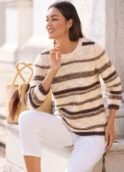 Damen Mona Pullover<Pullover mit hochwertigem Effektgarn