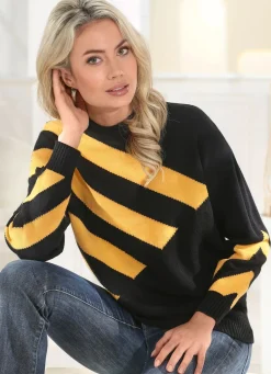 Damen Mona Pullover<Pullover mit Intarsienmuster