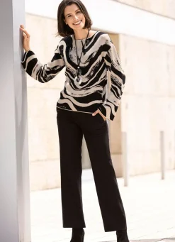 Damen Mona Pullover<Pullover mit Jacquard-Dessin