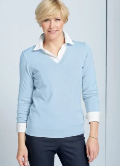 Damen Mona Pullover|Basics<Pullover mit Modal-Anteil