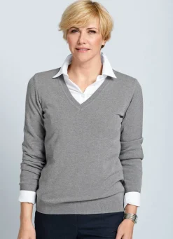 Damen Mona Pullover|Basics<Pullover mit Modal-Anteil