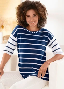 Damen Mona Pullover<Pullover mit pfiffigen Kontrasten