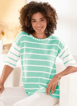Damen Mona Pullover<Pullover mit pfiffigen Kontrasten
