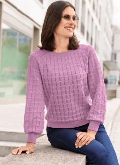 Damen Mona Pullover|Basics<Pullover mit Raglanärmeln in leichter Ballonform