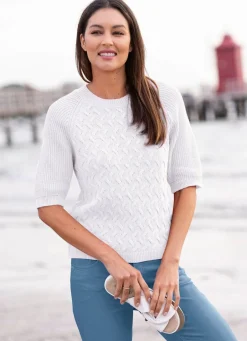 Damen Mona Pullover|Basics<Pullover mit recycelter Baumwolle