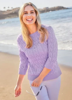 Damen Mona Pullover|Basics<Pullover mit recycelter Baumwolle