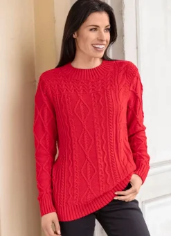 Damen Mona Basics|Pullover<Pullover mit recycelter Baumwolle