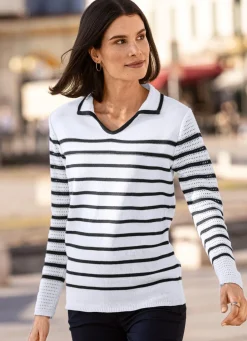 Damen Mona Pullover<Pullover mit recycelter Baumwolle