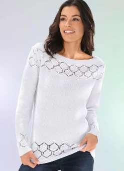 Damen Mona Pullover|Basics<Pullover mit recycelter Baumwolle