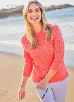 Damen Mona Pullover|Basics<Pullover mit recycelter Baumwolle