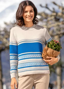 Damen Mona Pullover<Pullover mit Ringeldessin