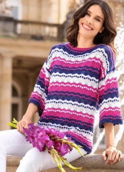 Damen Mona Pullover<Pullover mit Ringeldessin
