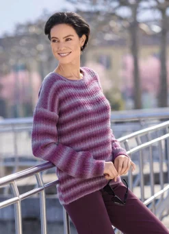 Damen Mona Pullover<Pullover mit Ringelmuster