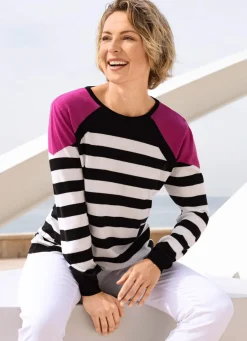 Damen Mona Pullover<Pullover mit Ärmeln in Raglanoptik