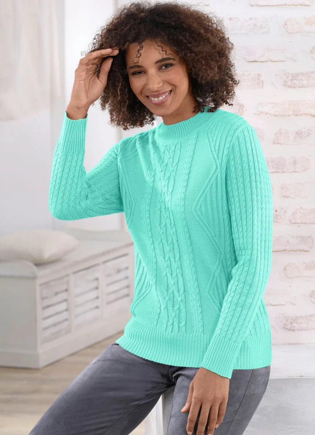 Damen Mona Pullover|Basics<Pullover mit Schurwolle