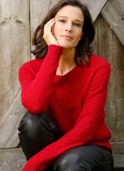 Damen Mona Pullover|Basics<Pullover mit Schurwolle und Kaschmir