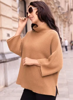 Damen Mona Basics|Pullover<Pullover mit Schurwolle und Kaschmir