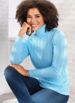 Damen Mona Pullover|Basics<Pullover mit streckender Struktur