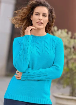 Damen Mona Basics|Pullover<Pullover mit Strukturmuster